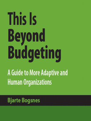 cover image of This is Beyond Budgeting